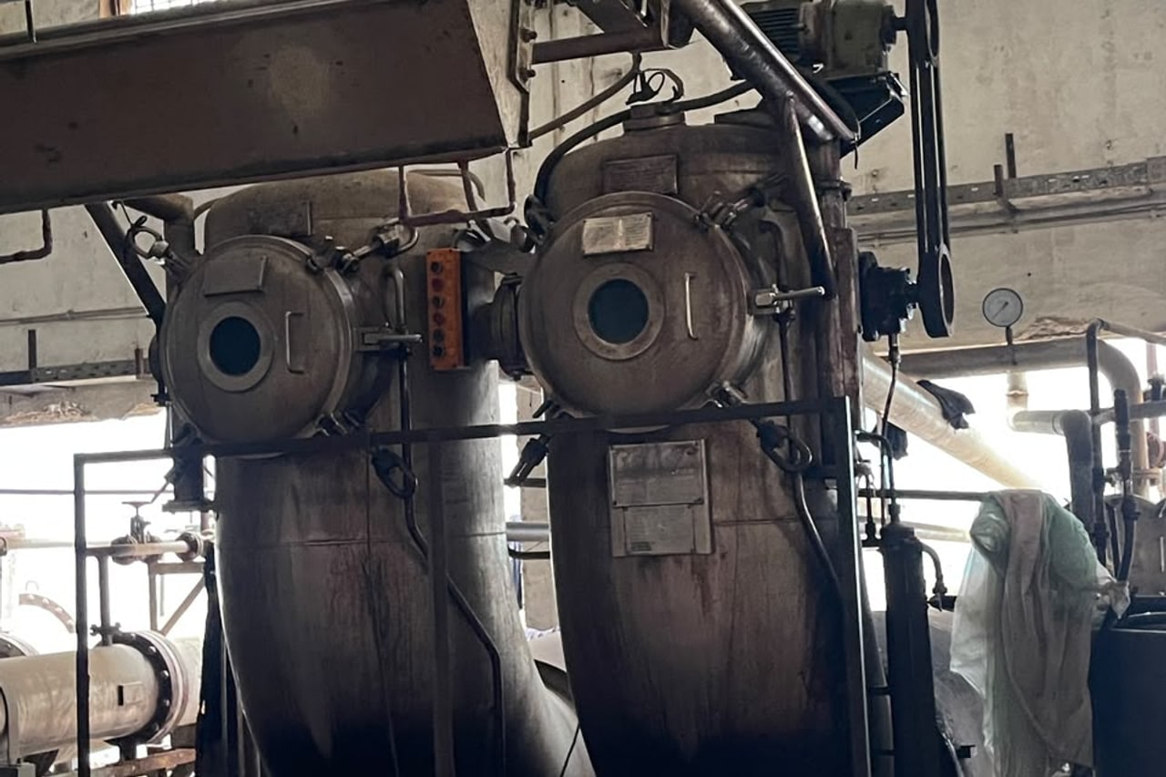 Jet dyeing vessels in the AL-KHAIR factory.